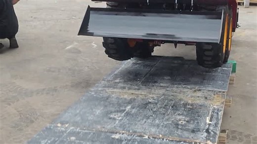 Mini Wheeled Tractor with Front Dozer and Back Tiller