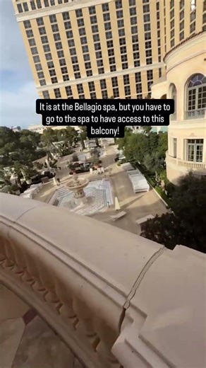 Hidden balcony in the middle of the Las Vegas strip!