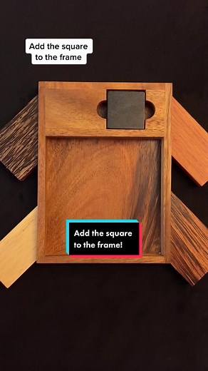 Solving the 5-Piece Square Puzzle in the Frame
