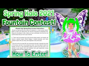 SPRING HALO STORY CONTEST! NEW FOUNTAIN CONTEST SYSTEM! Royale High Leaks