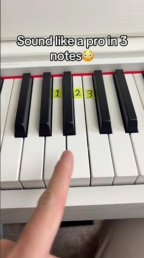 Sound like a pro in just 3 notes! #piano #easytutorial #donnermusic