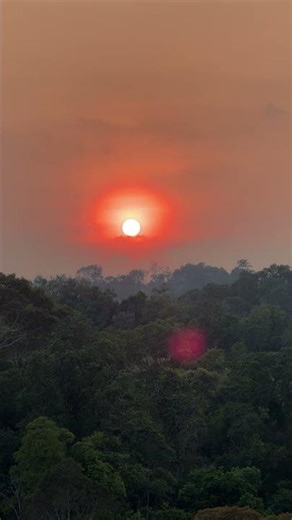 Sunset at O Raing district, Mondulkiri province, Cambodia