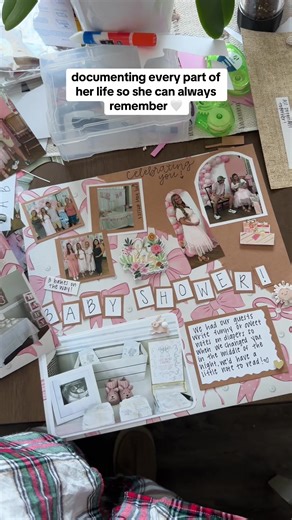 This has been so special🥺🩷 #newborn #babybook #babygirl #foryoupage #scrapbooking