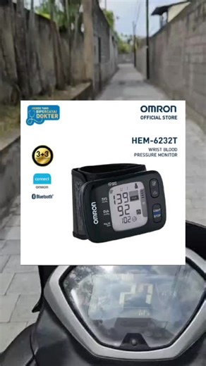 Omron Tensimeter Wrist Blood Pressure Monitor HEM-6232T