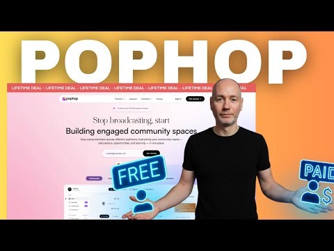 Build Free & Paid Communities Fast with EarlyBird's PopHop!