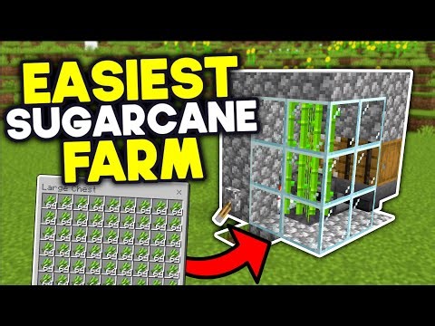 Easiest Sugarcane Farm Minecraft Bedrock 26+