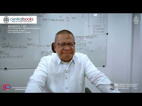 Remedial Law (Civil and Crim Pro) | The Final Review with Dean Salvador N. Moya II ▶️⚖️