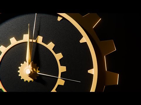 I made a working clock in blender | Blender 4.5