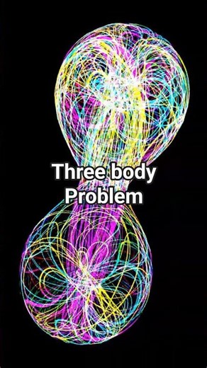 Three body problem #physics #chaos #maths #gravity