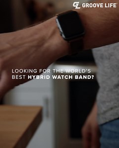 7.7K views · 66 reactions | You need a watch band that's ready for anything with stealth designs that leverage premium leather on the outside and breathable Groove silicone on the inside. Available for Apple Watch™.  94-Year Warranty  Breathable Grooves Exclusive Designs Our exclusive designs and technology keep your wrists dry and rash free by bringing air in and keeping moisture out. | GrooveLife | Facebook