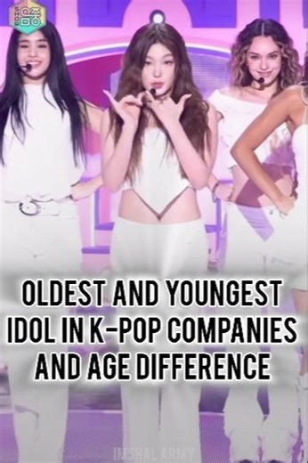 Oldest and youngest idol in k-pop companies and age difference #kpop #fypシ゚viral #edits #viral #fyp