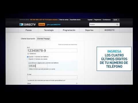Paso a paso cómo registrarte a MiDIRECTV