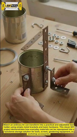 Brilliant DIY Tool Holder from Tin Cans | Easy Workshop Organization Hack