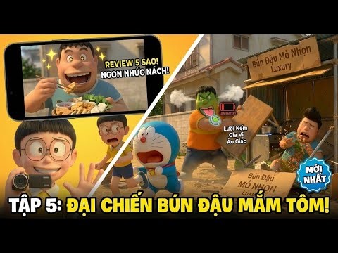 Doraemon Parody Tập 5: Chết Cười Jaian Ăn Bún Đậu Mắm Tôm "Hóa Chất" 🤮