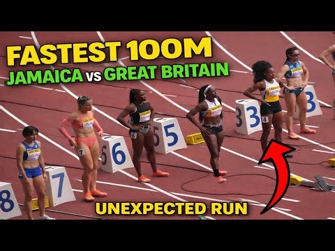 OMG 😱 FASTEST 100M | JAMAICA VS GREAT BRITAIN | UNEXPECTED RUN SHOCKS BIRMINGHAM/Elain Thompson Hera
