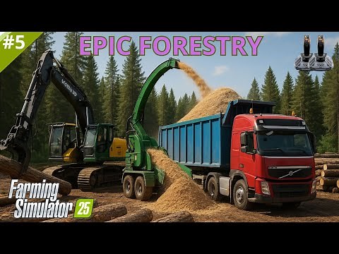 FS25 Producing The Best Woodchips in Farming Simulator 25!