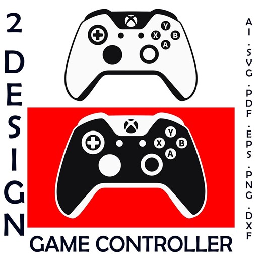 XBOX Controller Ai,svg,png,pdf,eps,dxf | Gamer Clipart | Joystick Digital Download | Game Controller SVG Files - Etsy