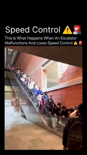 bmwwww on Instagram: "This Is What Happens When An Escalator Malfunctions And Loses Speed Control ⚠️🚨 This escalator suddenly sped up without warning, turning a normal ride into a moment of panic in seconds 😳⏱️ The incident happened at a university in Bangladesh after a technical malfunction caused the escalator to accelerate beyond its normal operating speed. Escalators rely on precise motor controls, speed governors, and braking systems, so unexpected acceleration typically points to a failu