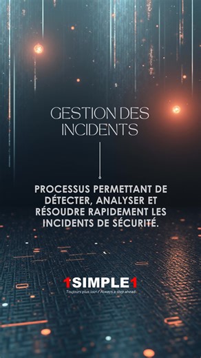 🚨 GESTION DES INCIDENTS DE SÉCURITÉ 🚨 La sécurité informatique ne s’improvise pas. Un incident mal géré peut coûter cher à une entreprise : données perdues, services interrompus, réputation affectée. 👉 La gestion des incidents permet de : ✔️ Détecter rapidement les menaces ✔️ Analyser les causes ✔️ Résoudre efficacement les incidents ✔️ Limiter les impacts sur l’activité 🔐 Anticiper, réagir et sécuriser : c’est la clé d’un système fiable. 💬 Et vous, votre organisation est-elle prête à faire
