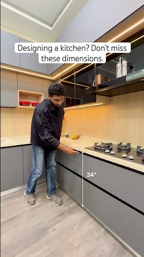 Modular Kitchen Standard Dimensions | Kitchen Planning Guide