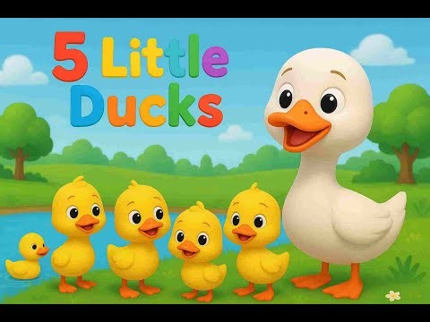 5 Little Ducks 🦆 | 3D Cartoon Nursery Rhyme for Kids | Baby Songs & Poems
