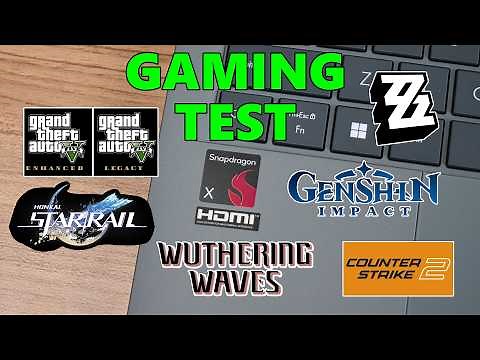 Gaming test - ASUS Zenbook A14 UX3407 with Snapdragon X (X1-26-100)