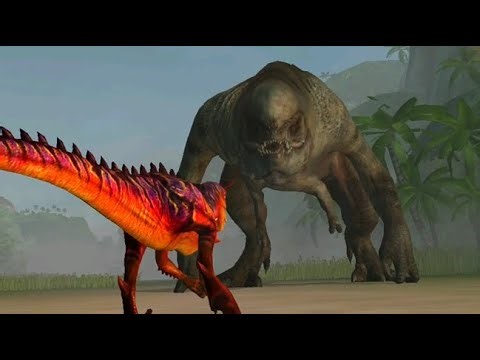 Jurassic World The Game | Distortus Rex Boss VS. Carnoraptor