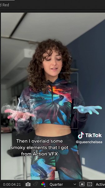 Replying to @chelsea Behind the scenes! Short but jam-packed with cool vfx tricks :) #vfx #tutorial