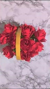 DIY Rose Origami from Folding Paper | Simple & Elegant Flower Craft