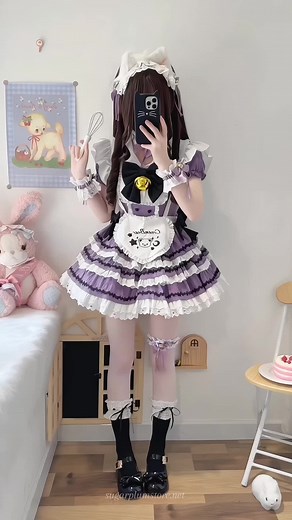 Adorable Chores in a Cute Maid Dress