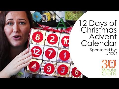 12 Days of Christmas Advent Calendar with Cricut