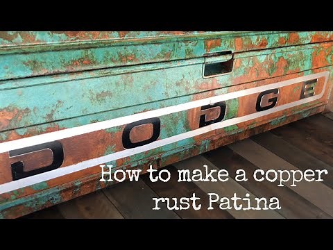 How to get Make a copper and rust patina