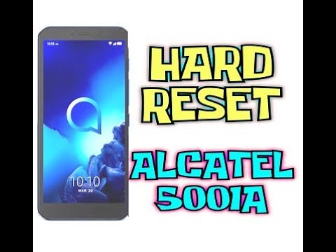 hard reset alcatel 5001a alcatel 1v