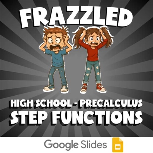 Step Functions FRAZZLED Math Game - No Prep PreCalculus Review Activity