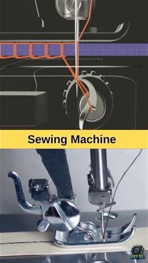 How a Sewing Machine Mechanism Actually Works! 🤯 (3D vs Real) #Shorts
