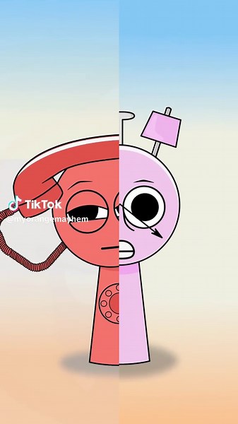 Funny Sprunki History Tele and Tock Half Mod