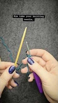 Crochet cast-on for knitting - easy tutorial for extra neat knit edge