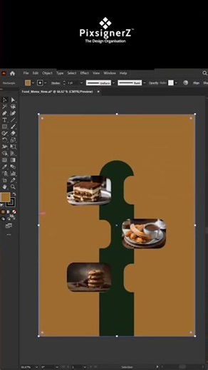 Food Menu Design in Illustrator | Easy Cafe Menu Tutorial 🍽️ | Step-by-Step Guide #pixsignerz
