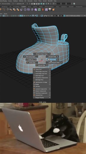 How to model this in Maya ? #3d #blender #maya #3dart #art
