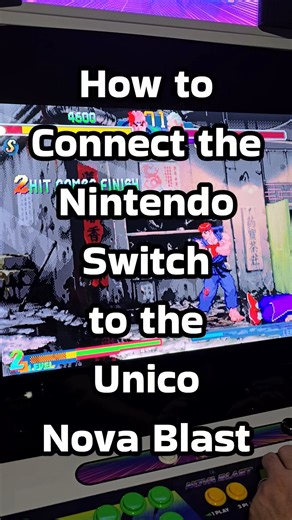 How to Connect Nintendo Switch to the ‪@unicousa‬ #NovaBlast #streetfighteralpha2 #capcomgames