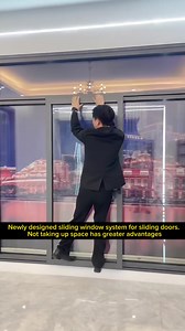 23 reactions | Newly designed sliding window system for sliding doors. Not taking up space has greater advantages | Window Home | Facebook