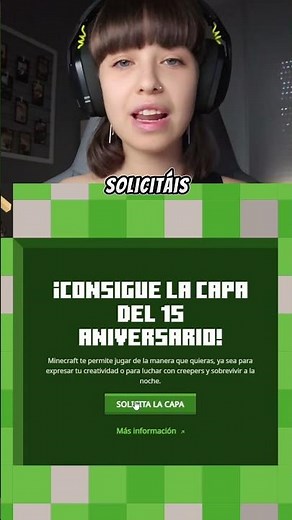 Cómo CONSEGUIR la CAPA GRATIS de MINECRAFT por su 15º ANIVERSARIO | TUTORIAL de MINECRAFT 😆
