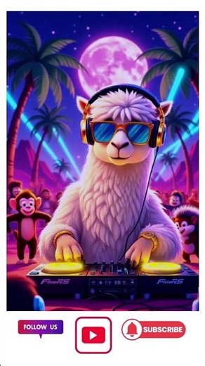 DJ Llama Party 🦙🎧 | Llama Music Short