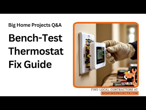 Thermostat Input-Failure Diagnosis Guide with Bench-Test Steps