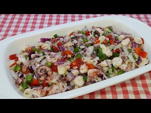 Cómo hacer una ensalada de pulpo muy sabrosa, fresca y nutritiva