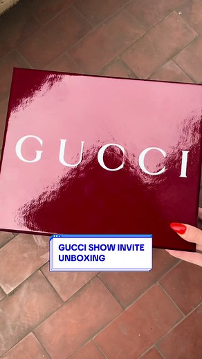 Gucci's SS25 Collection Invitation Unboxing