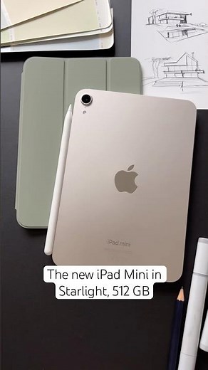 The new iPad Mini in Starlight, 512 GB