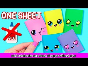 How to Make Easy Origami Notebook | DIY Mini Notebook\\mini notebooks one sheet of paper without glue
