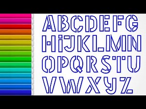 ABC Letters Coloring! Fun Learning Activity | English Alphabet for Kids & Preschool Toddlers