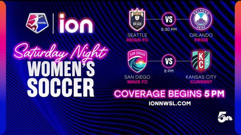 NWSL on Ion kickoffs at 5 p.m. this Saturday
